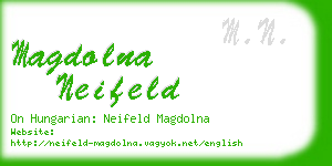 magdolna neifeld business card